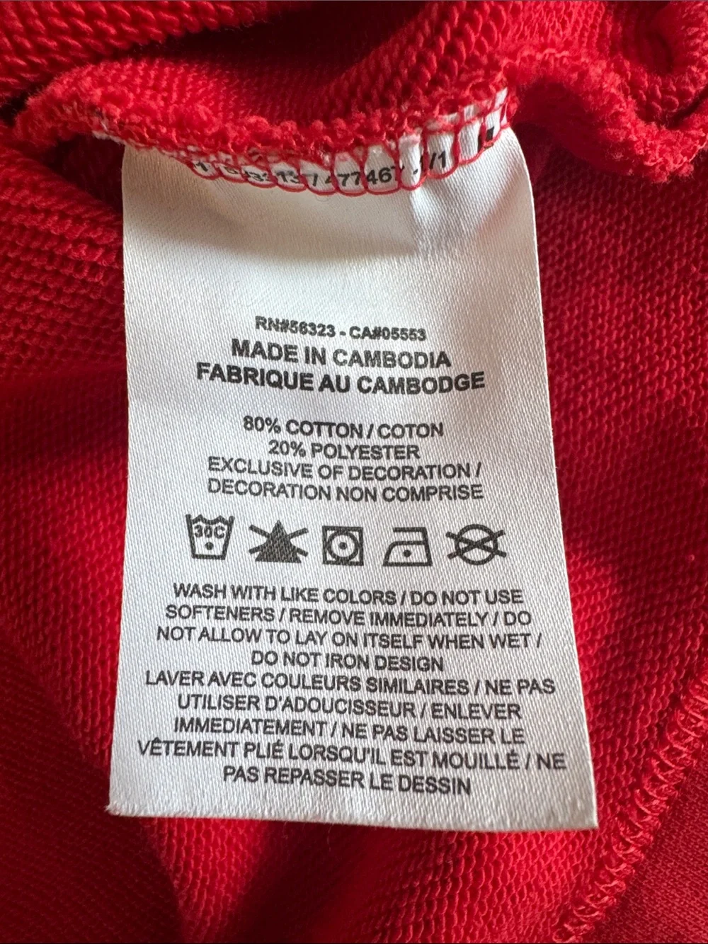Nike Red Tank Top with Blue & White Swoosh Print thicker feel